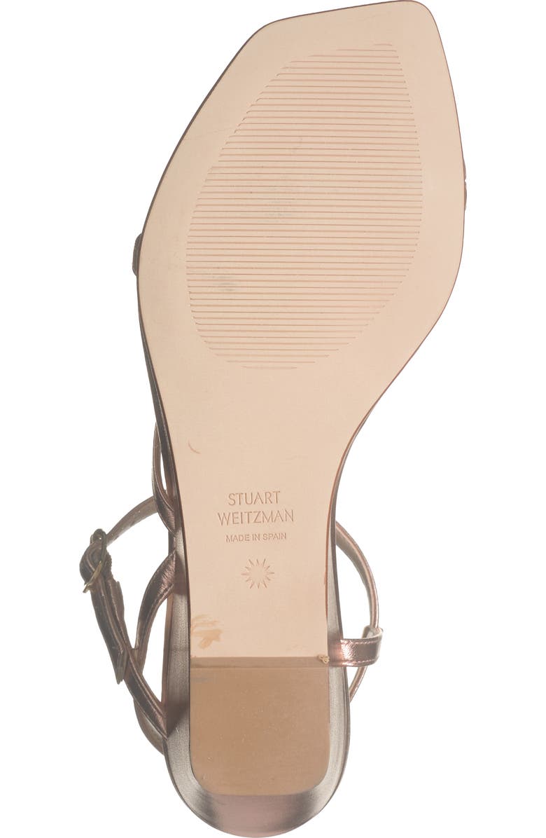 Stuart Weitzman Oasis 50 Wedge Sandal, Alternate, color, Rose Gold