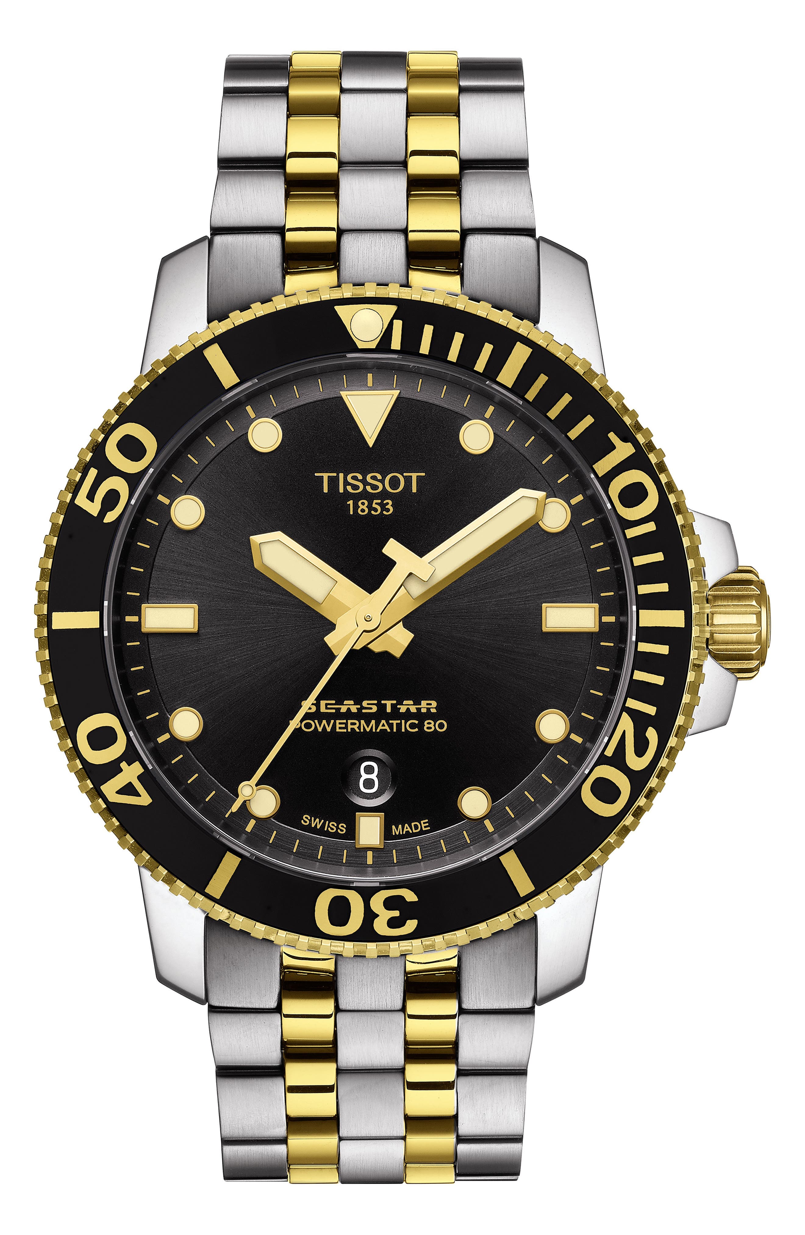 Tissot Seastar 1000 Automatic Bracelet Watch, 43mm (Men) | Nordstrom