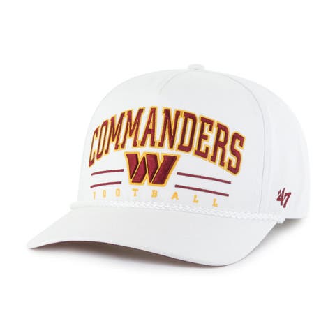 Men's '47 White Washington Commanders Roscoe Hitch Rope Adjustable Hat