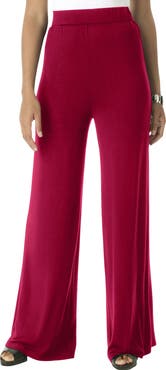 Jessica London Everyday Stretch Knit Wide Leg Pant