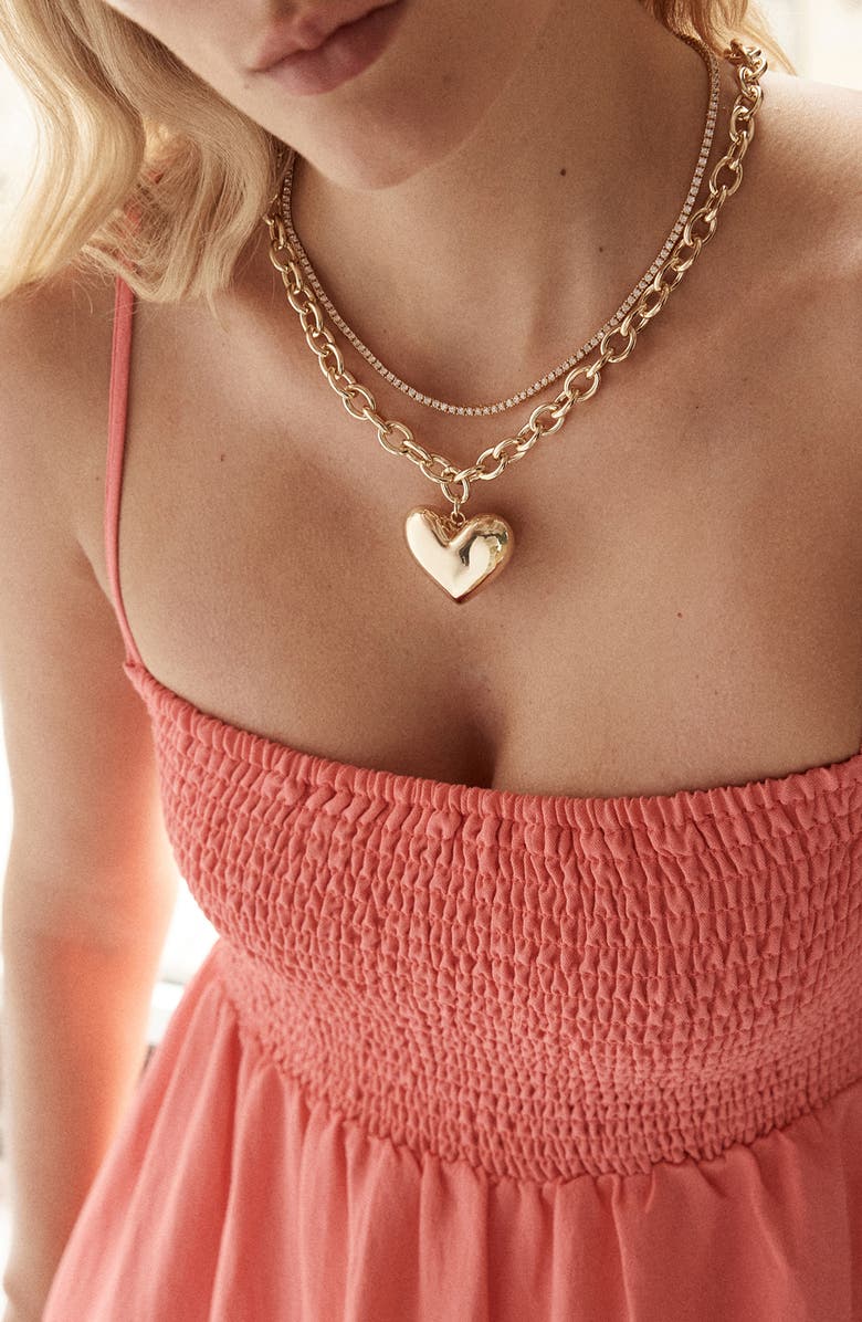 BaubleBar Millie Necklace, Alternate, color, Gold