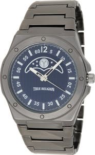 True Religion Buddha Moon Bracelet Watch, 43mm