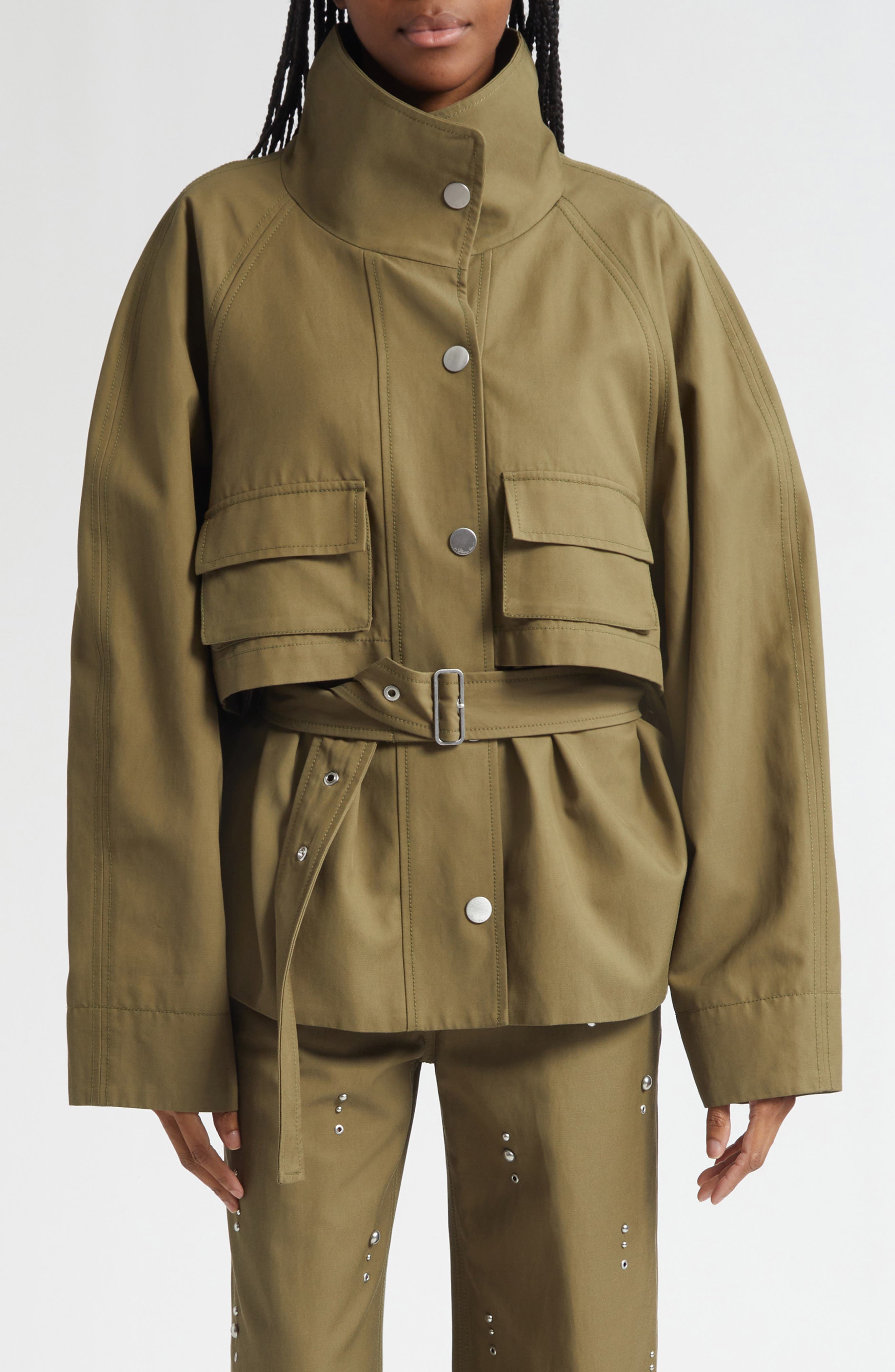 3.1 Phillip Lim Belted Utility Jacket In Brown