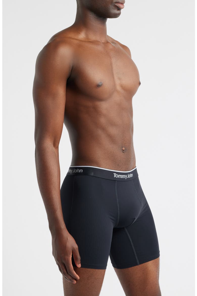 Micro Stretch 4-Pack 6-Inch Boxer Briefs, Alternate, color, BLACK