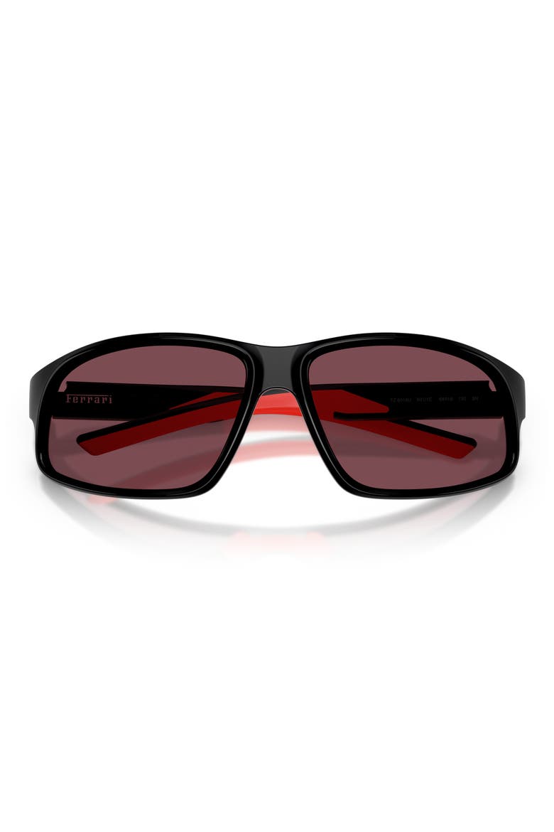 64mm Oversize Irregular Sunglasses, Alternate, color, BLACK