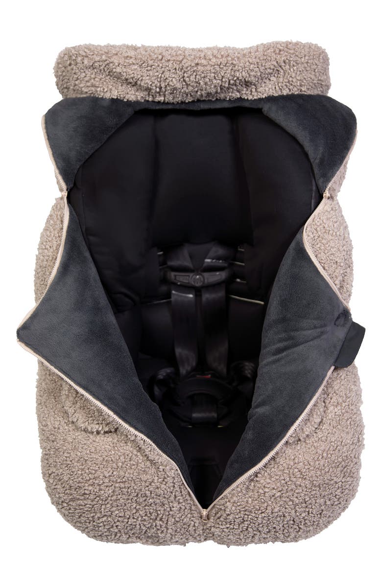 7 A.M. Enfant Water Resistant Teddy Car Seat Cocoon, Alternate, color, Oatmeal Teddy