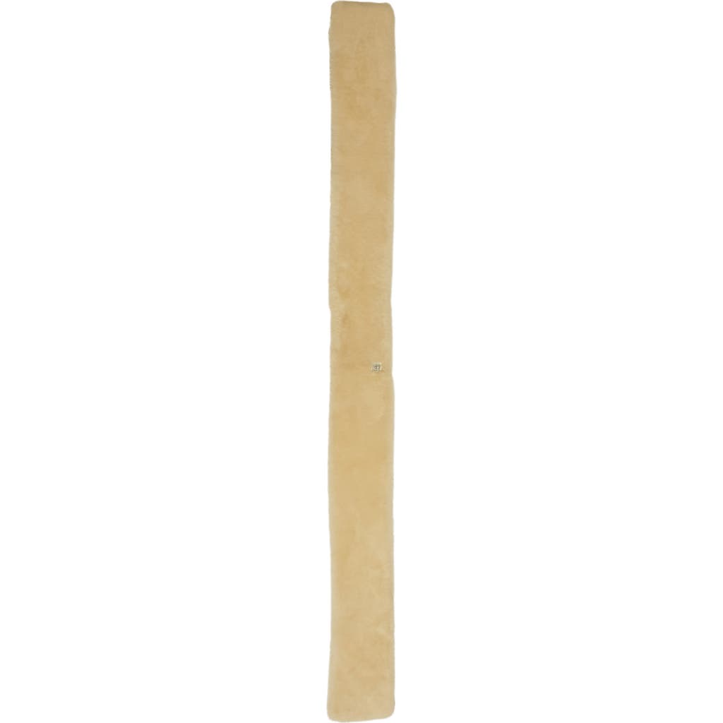 Totême Toteme Genuine Shearling Tuxedo Scarf In Gold