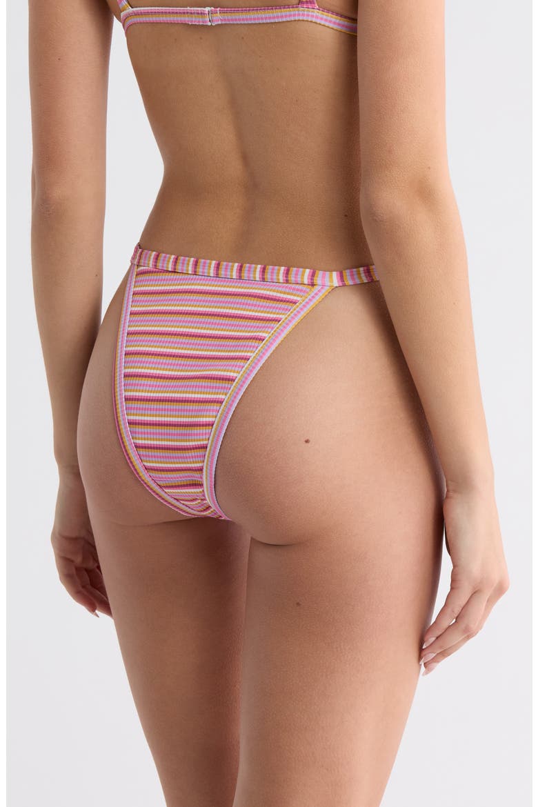 Demi Bikini Bottom, Alternate, color, PINKY STRIPES