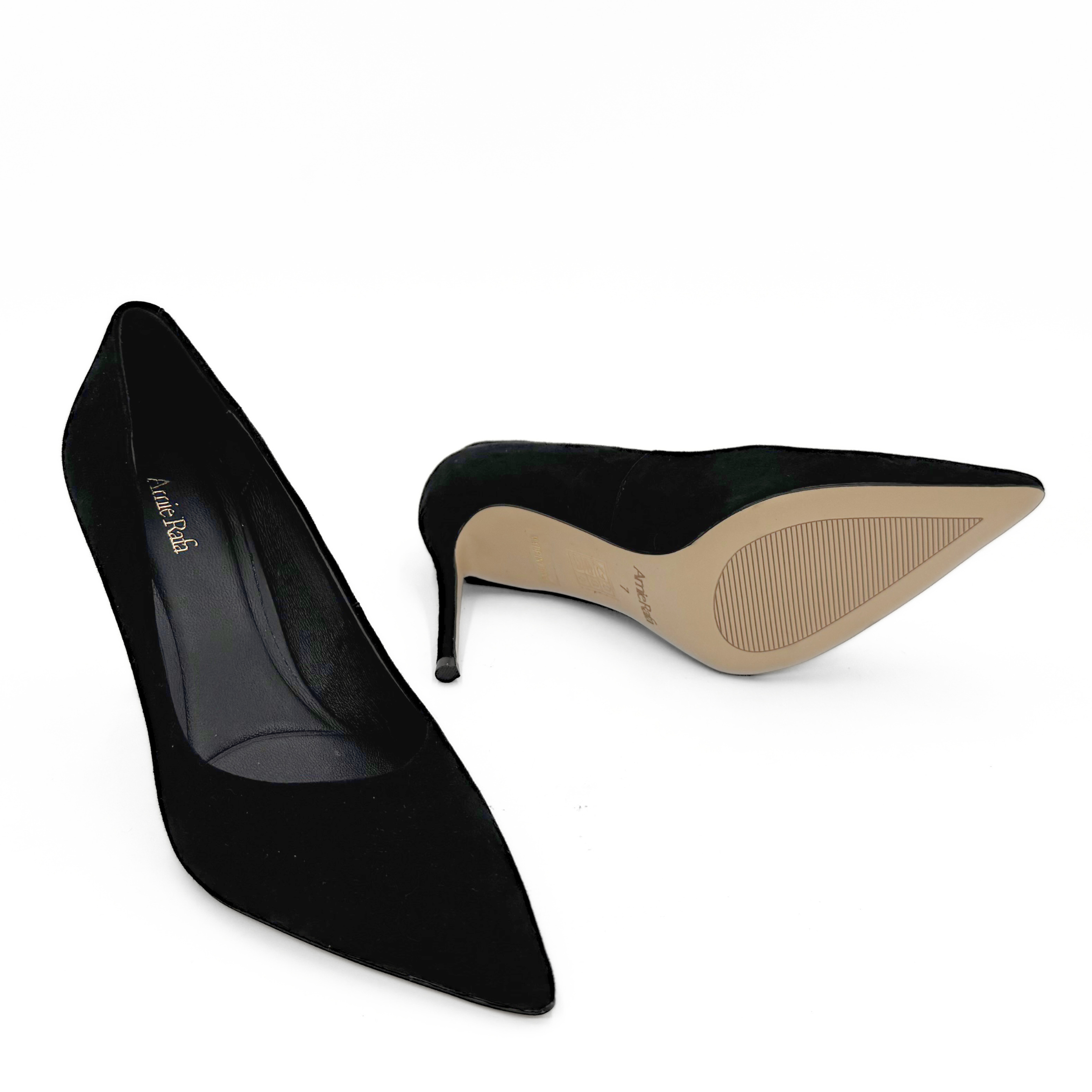 Noreen 90mm Suede Pumps, Alternate, color, Black