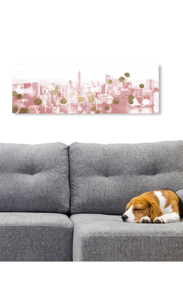 Oliver Gal Blushing New York City Canvas Wall Art, Alternate, color, 