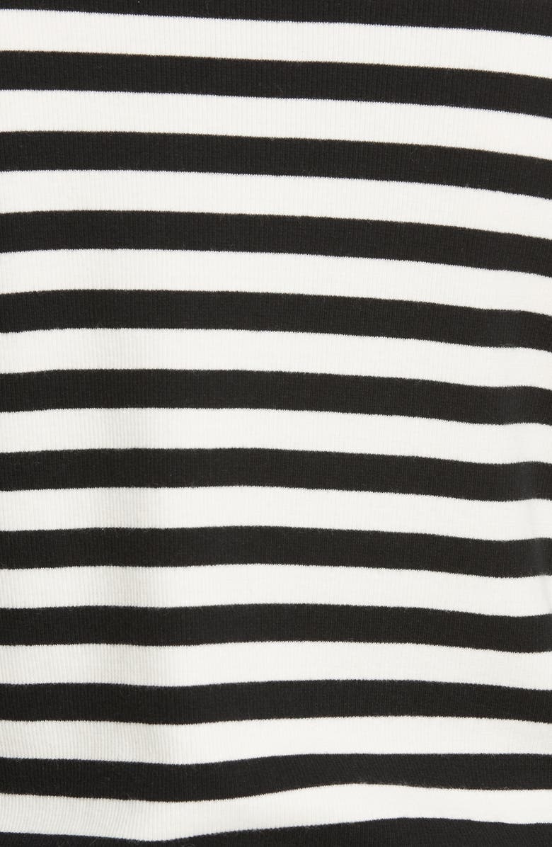 Veronica Beard Mayer Button Shoulder Stripe Top, Alternate, color,