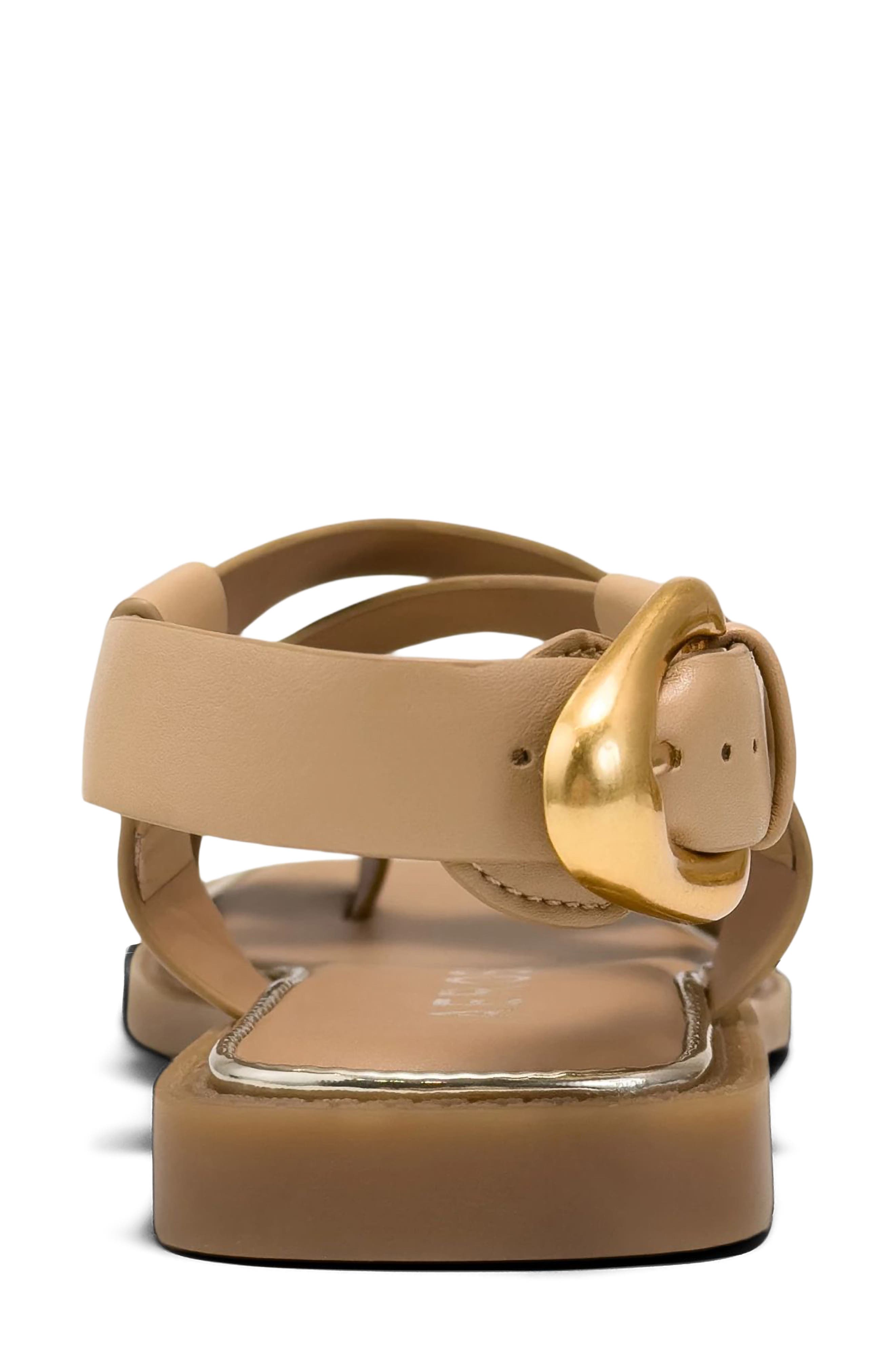 Cargo Toe Loop Sandal, Alternate, color, BEIGE BISQUE FX NAPPA