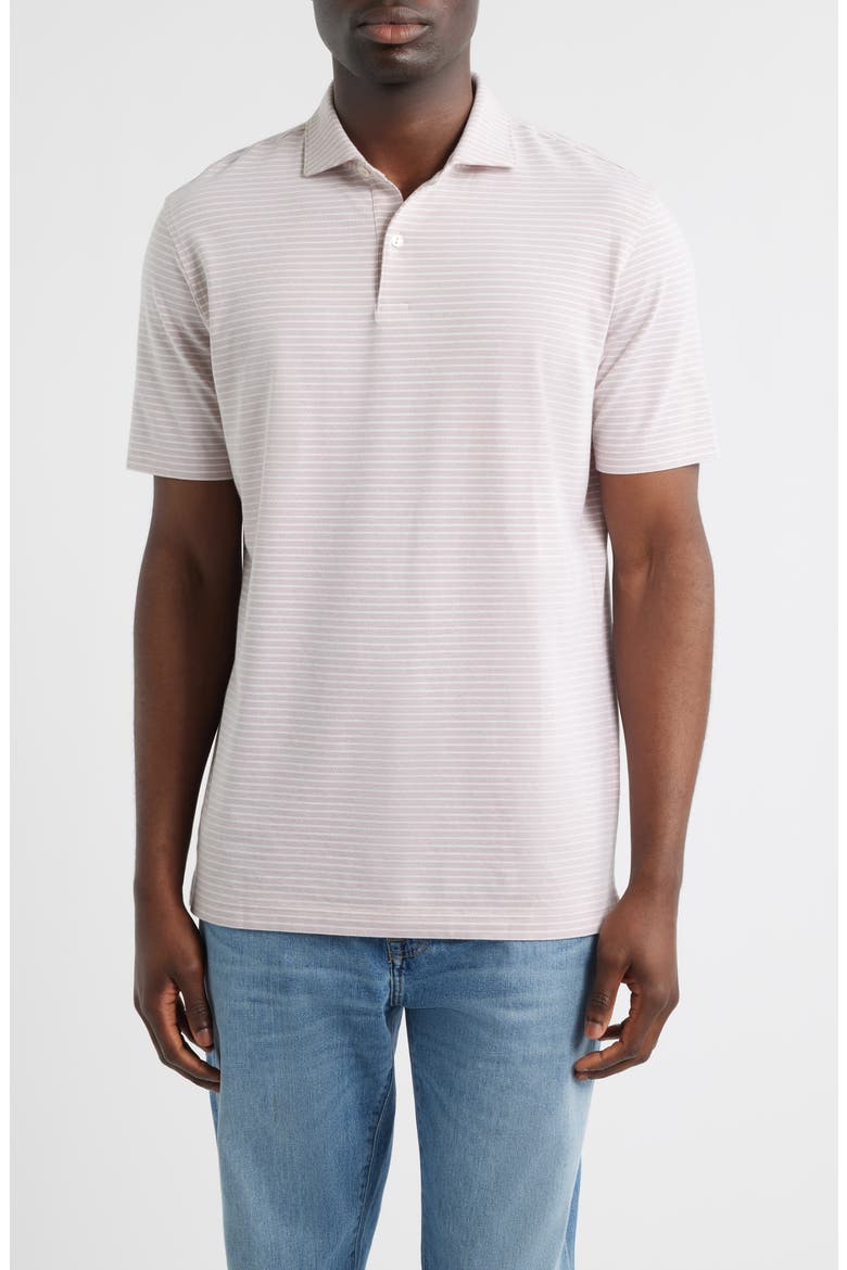 Crown Crafted Albatross Pima Cotton Blend Polo, Main, color, FADED SCARLET