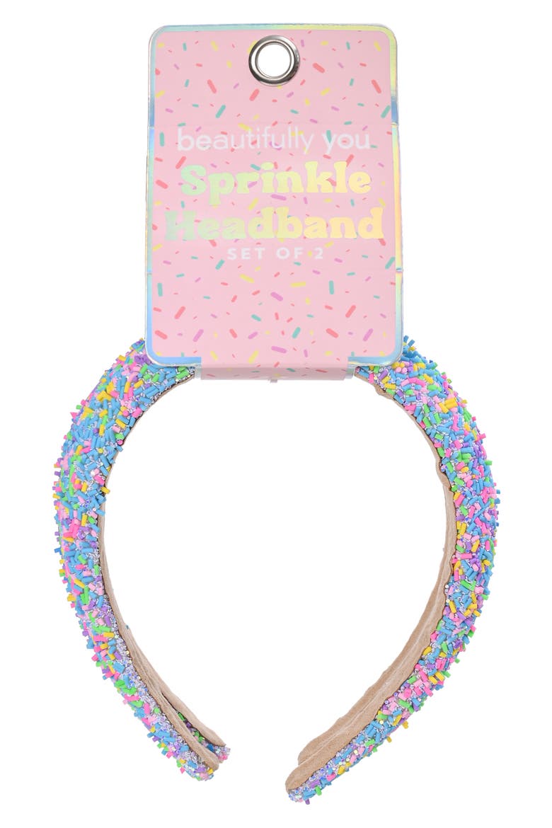 Kids' 2-Pack Sprinkle Headbands, Alternate, color, MULTI SPRINKLE