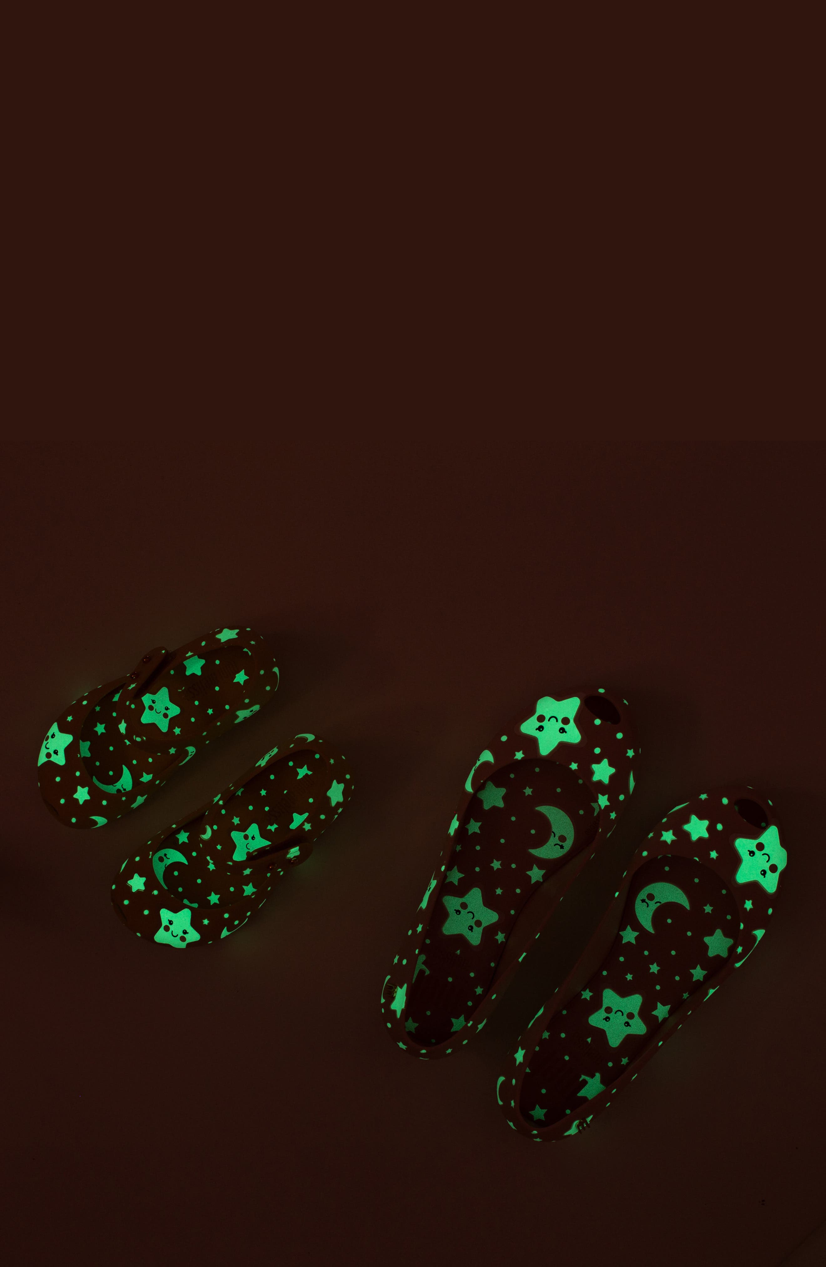 Mini Melissa Ultra 23 Glow in the Dark Mary Jane Flat, Alternate, color, 