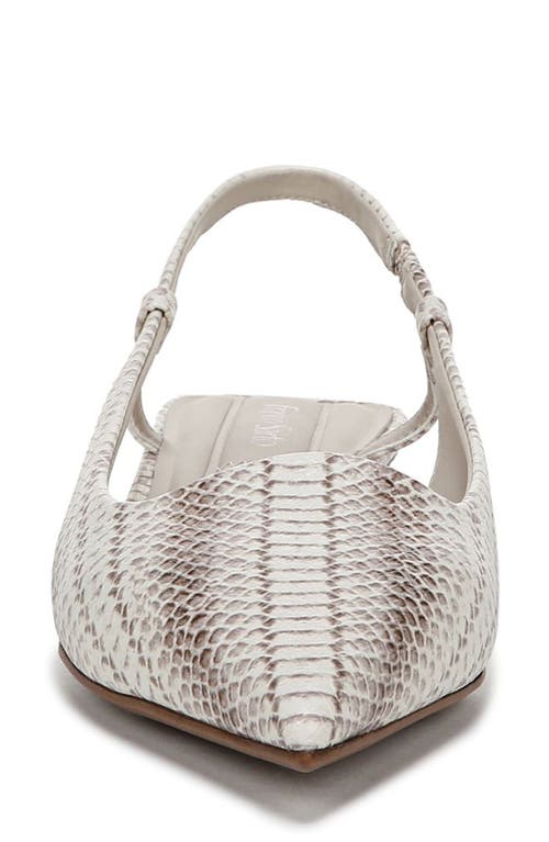 Franco Sarto Women's Palmira Pointed Toe Slingback Pumps In Grey Snake Print
