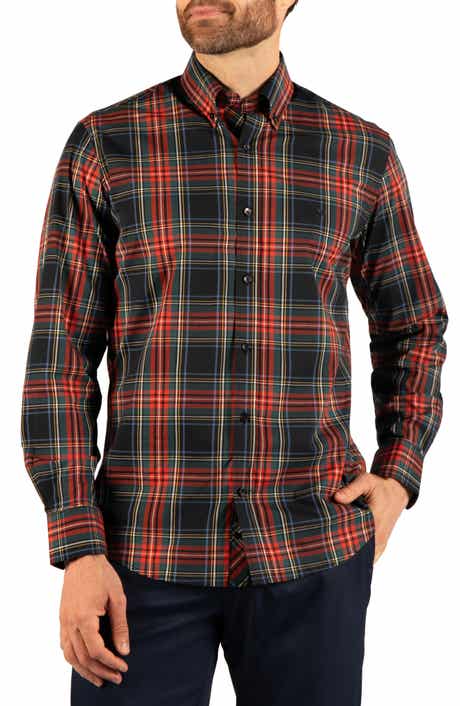 Holiday Classic Tartan Long Sleeve Button Down Shirt