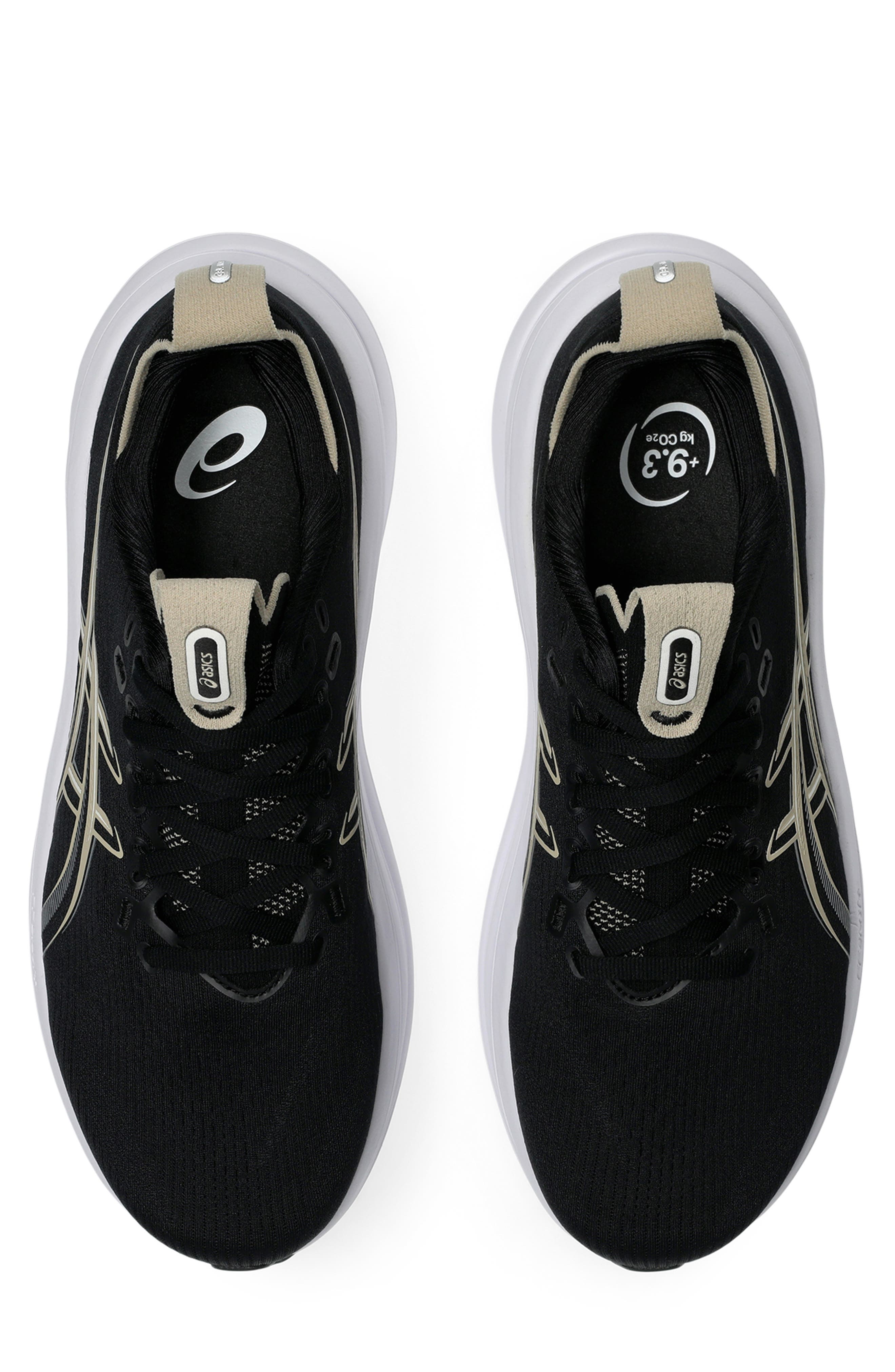 ASICS<sup>®</sup> GEL-NIMBUS<sup>®</sup> 28 Running Shoe, Alternate, color, Black/ Feather Grey