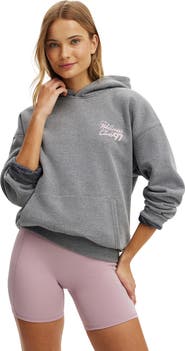 COTTON ON BODY Women's Active Plush Premium Graphic Hoodie