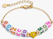 Alex and Ani 'Bonus Mom' Alphabet Bead Linear Bracelet