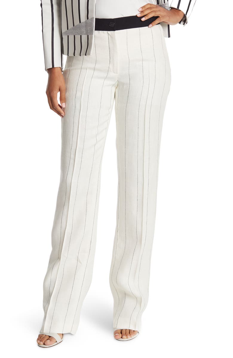 Akris Carl Linen Pants, Main, color, 