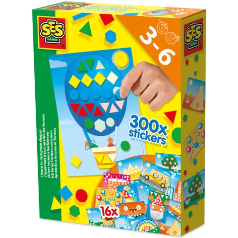 I Learn to Recognize Shapes, 300+ Shape Stickers, Kids 3+