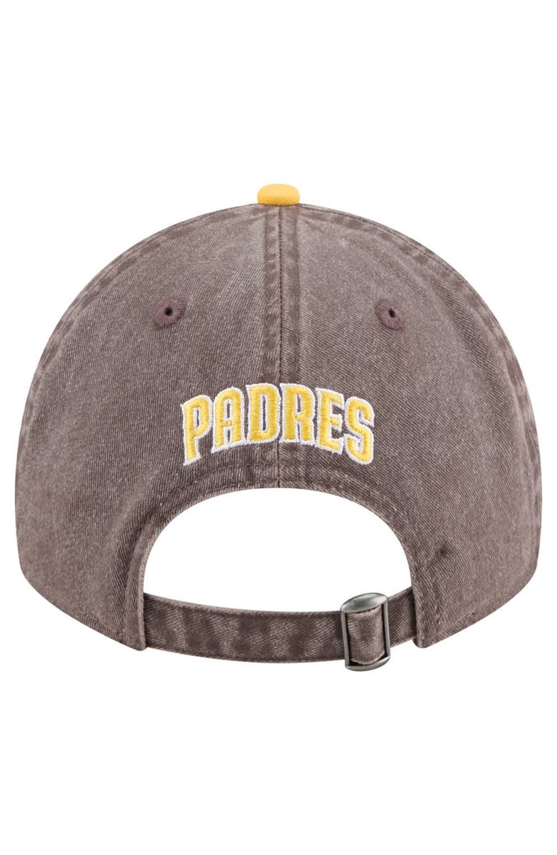 New Era Men's New Era Brown/Gold San Diego Padres Select 9TWENTY Adjustable Hat, Alternate, color, Brown