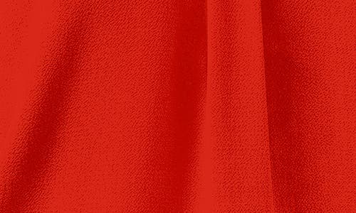 Chaus Print Flutter Sleeve Blouse In Red