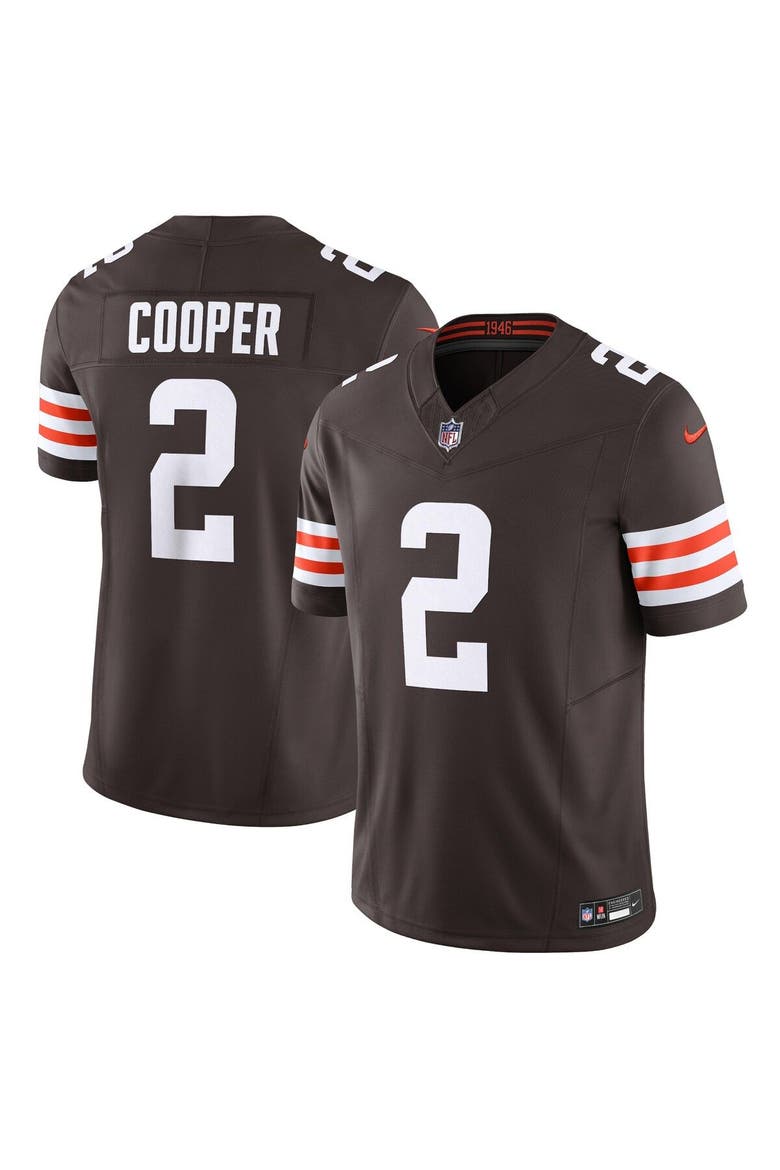 Men's Nike Amari Cooper Brown Cleveland Browns Vapor F.U.S.E. Limited Jersey, Main, color, Brown