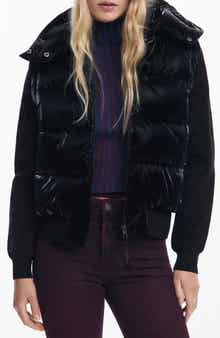 Desigual Convertible Quilted Puffer Jacket with Removable Hood