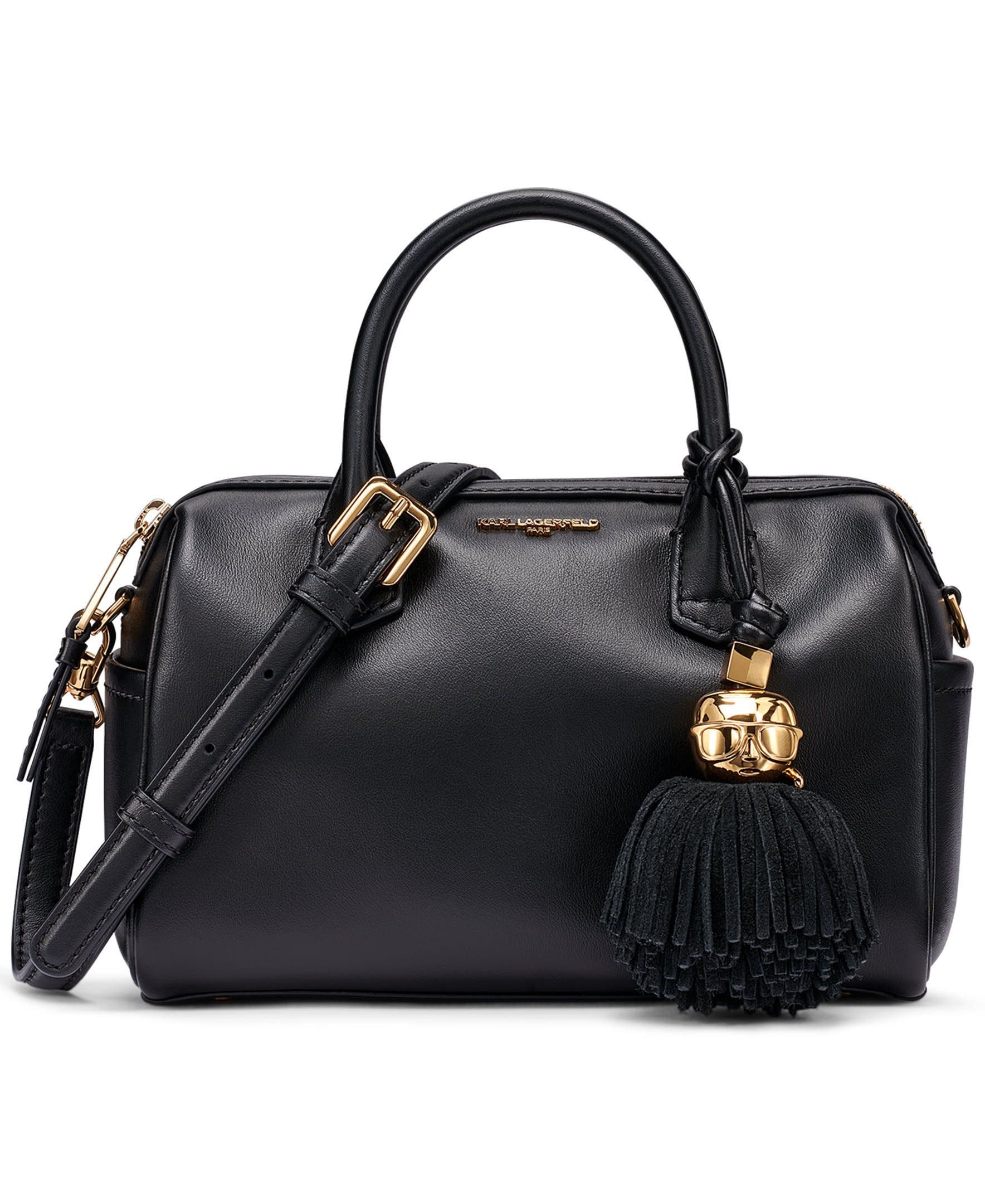 Perette Barrel Crossbody Bag, Main, color, Black/Gold