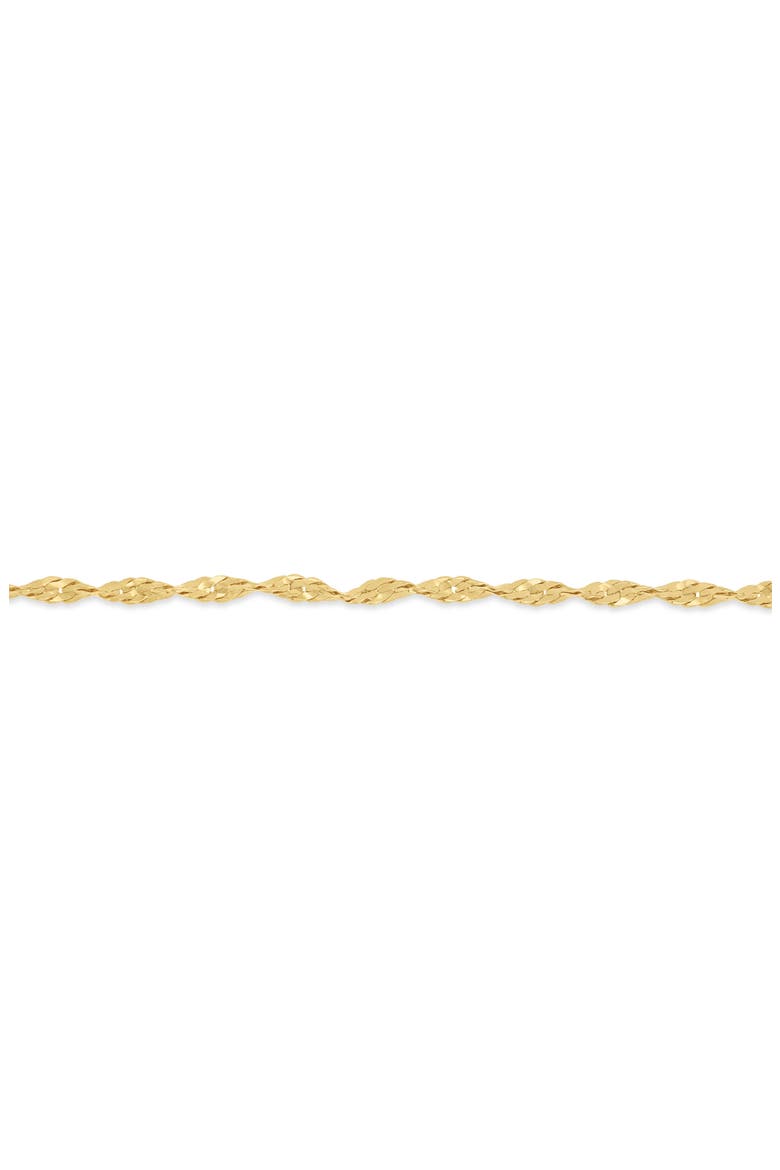 14k Gold Chain Bracelet, Main, color, 14KY