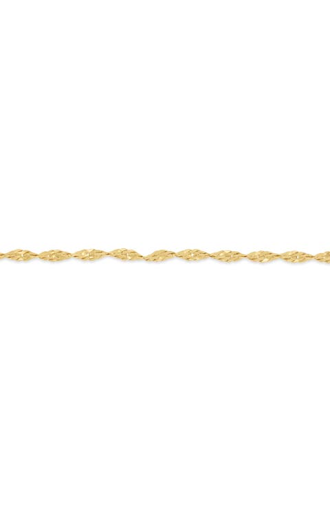 14k Gold Chain Bracelet