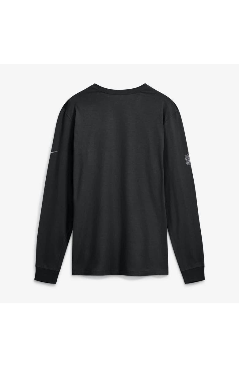 Nike Men's Nike Black Philadelphia Eagles Sideline Bold Arch Star Dri-FIT Long Sleeve T-Shirt, Alternate, color, Black