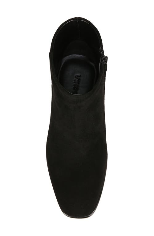 Vince Suede Block-heel Ankle Booties In Black