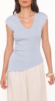 Petal & Pup Side Ruched Knit Top