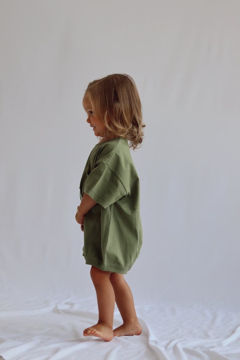 Cory Pocket Romper, Alternate, color, Loden Green