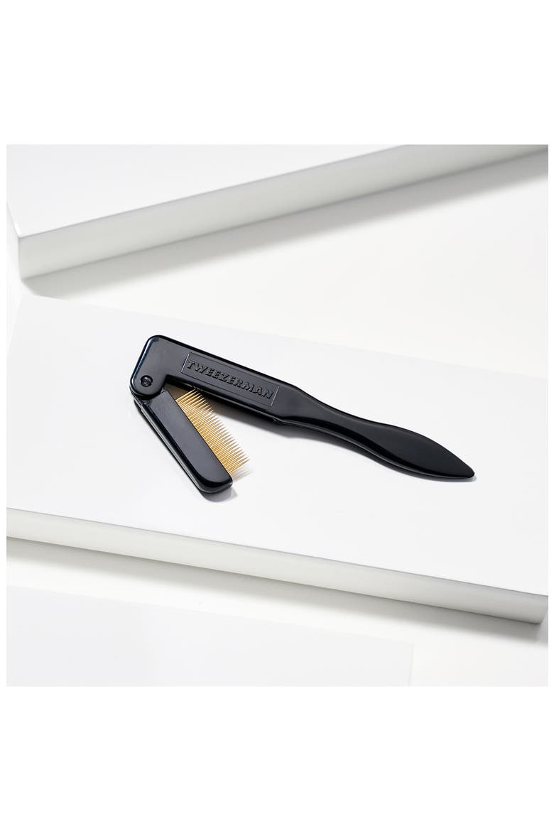Folding Travel Size iLashcomb, Alternate, color, BLACK