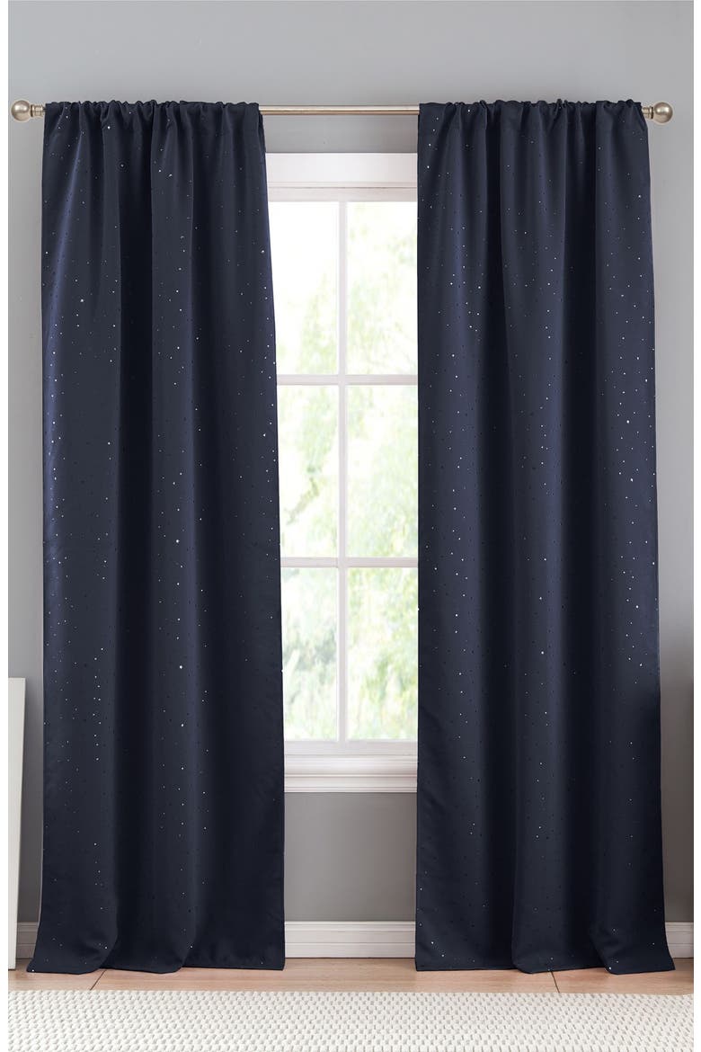 Davis Blackout Window Panels, Main, color, NAVY