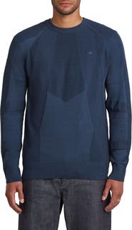 G-STAR 3D Biker Textureblock Crewneck Sweater
