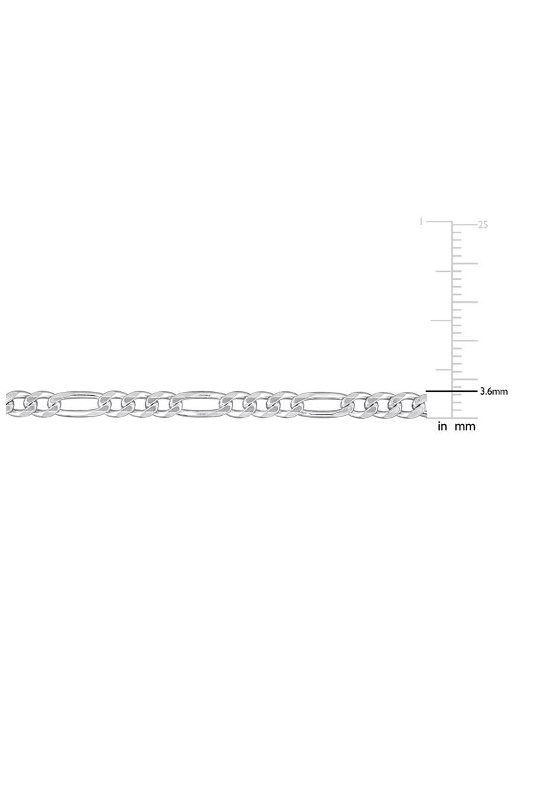 Figaro Chain Bracelet & Necklace Set, Alternate, color, SILVER
