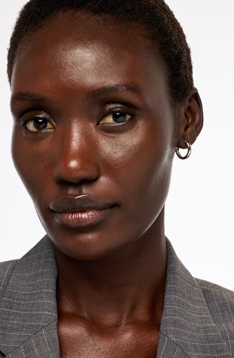 Ana Luisa Guilia Medium Hoop Earrings, Alternate, color, Silver