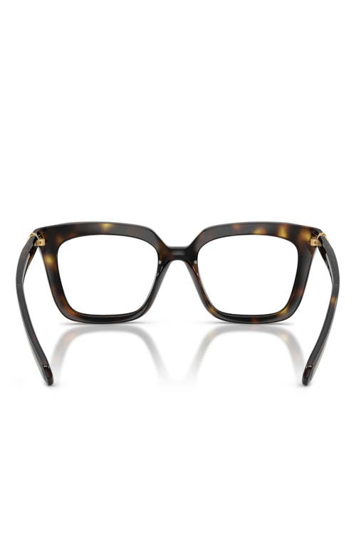 Swarovski 49mm Square Optical Glasses In Havana/demo Lens