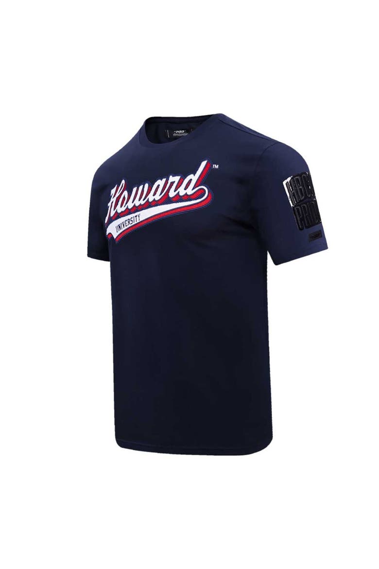 Men's Pro Standard Navy Howard Bison Script Tail T-Shirt, Alternate, color, Navy
