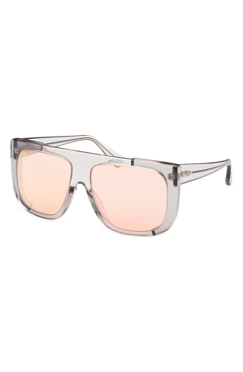 Max Mara 60mm Shield Sunglasses, Alternate, color, 