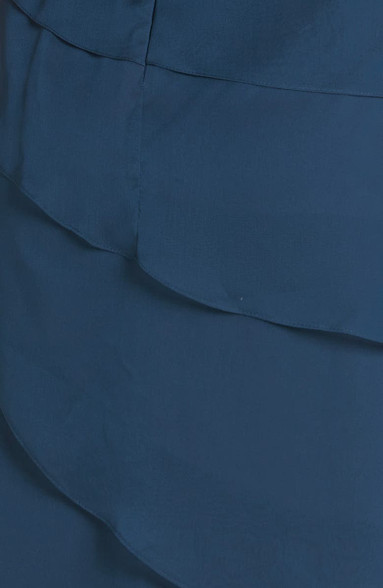 Adrianna Papell Lace & Tiered Chiffon Dress, Alternate, color, 