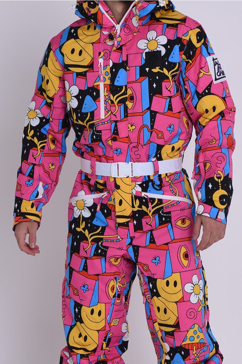 Trippy Hippy Ski Suit - Men's, Alternate, color, Pink