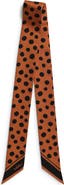 Valentino Garavani Dalmatian Polka Dot Silk Skinny Scarf