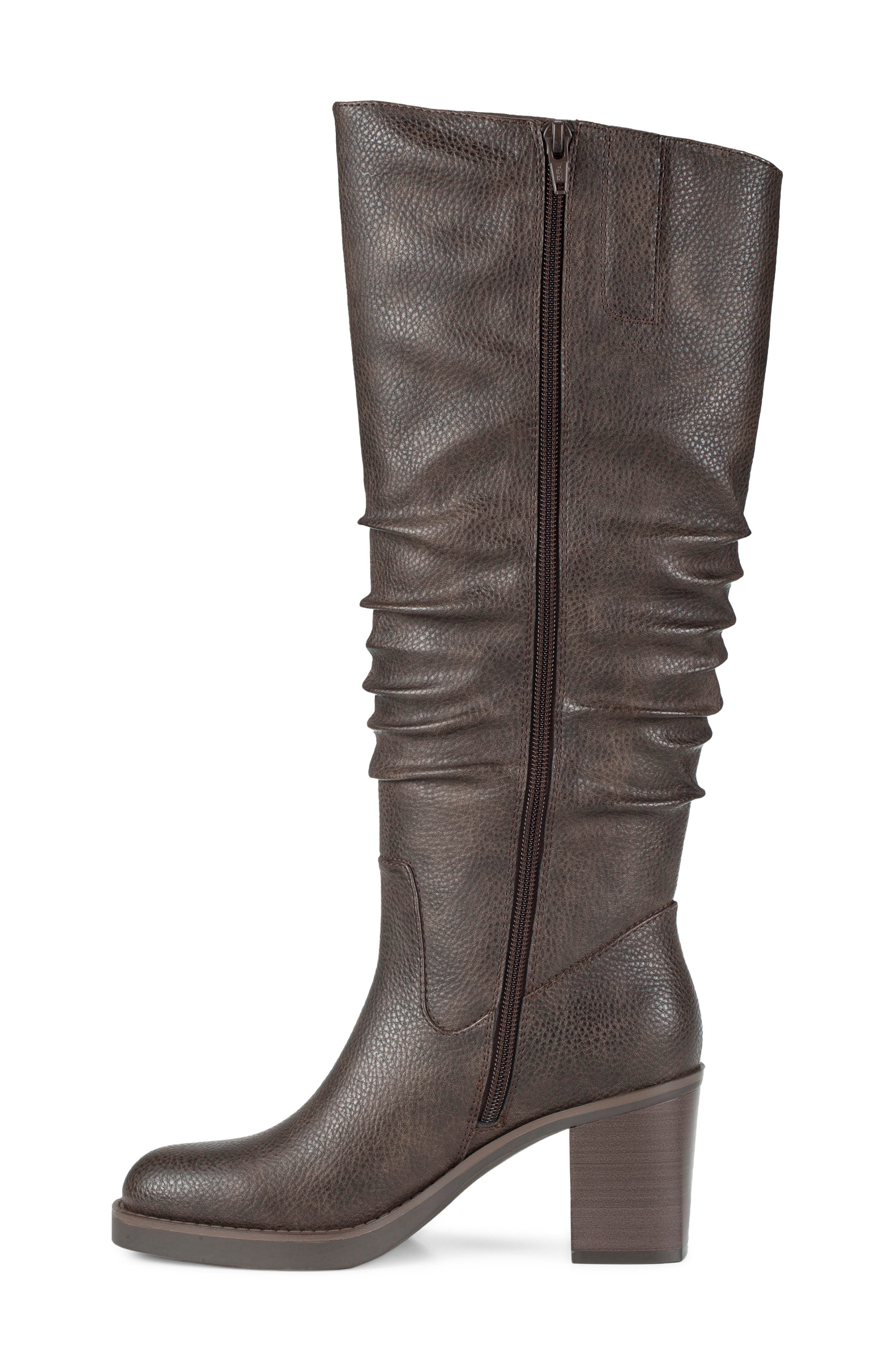Gingee Tall Boot, Alternate, color, DARK BROWN