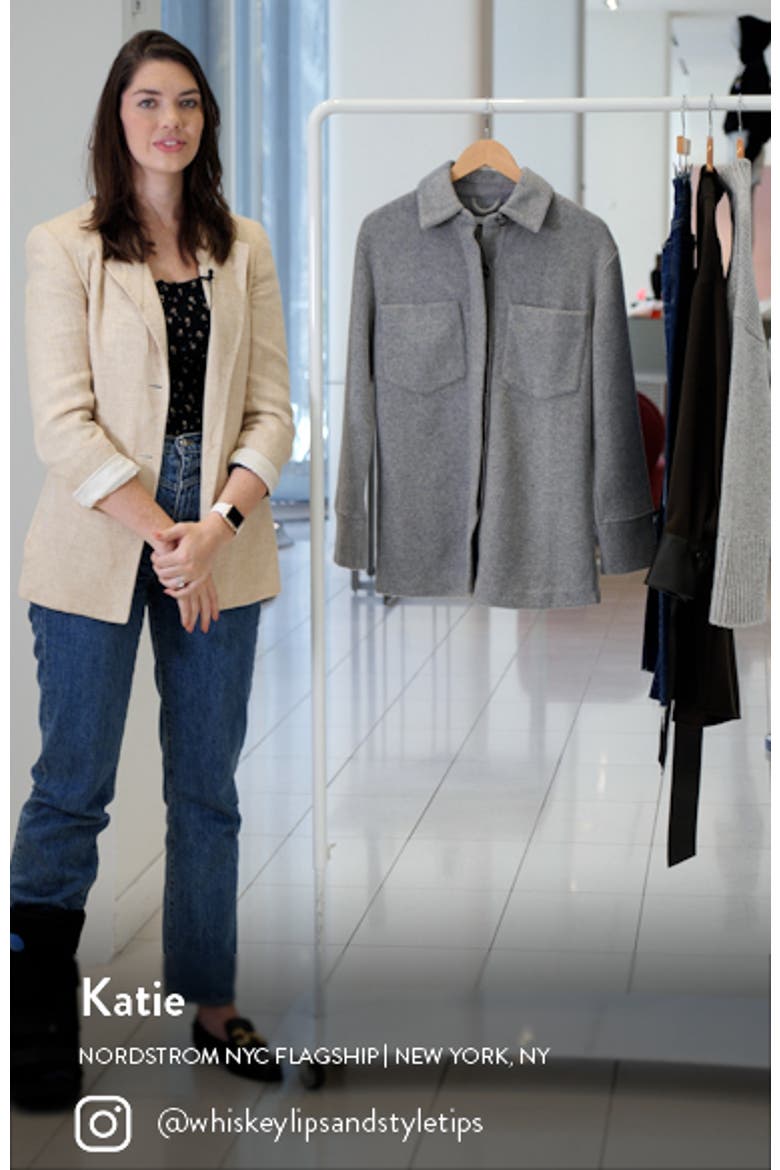 Oversize Cotton Blend Shirt Jacket video
